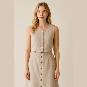 Colorbox Linen Skirt Set